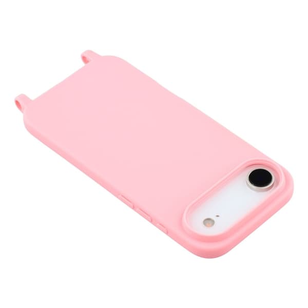 Mobilskal till iPhone Air TPU med Hål för Rem - Rosa Rosa