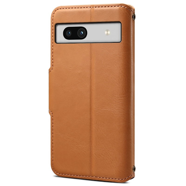 DENIOR Google Pixel 7a Stöttåligt Plånboksfodral Konstläder Khaki