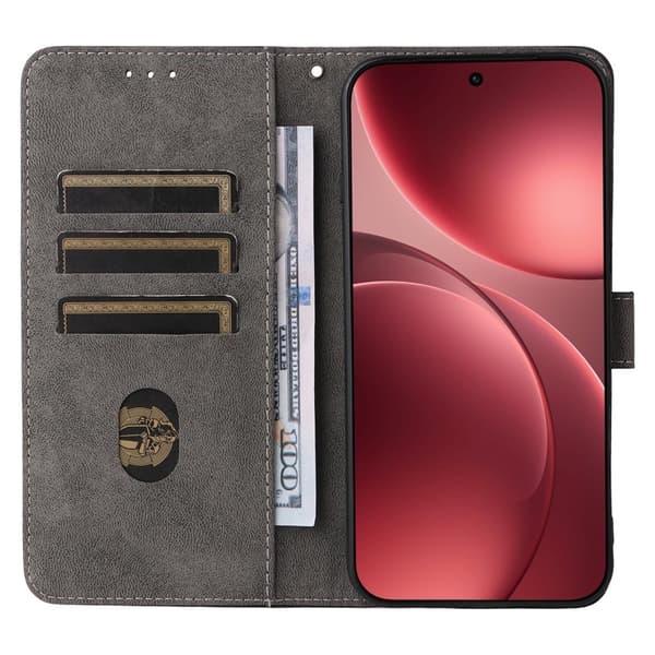 Oppo Find X9 Pro 5G Kortfack Plånboksfodral Konstläder RFID Skydd - Blå