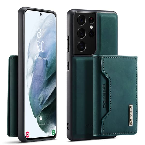 DG.MING Plånboksfodral för Samsung Galaxy S21 Ultra 5G - Grön