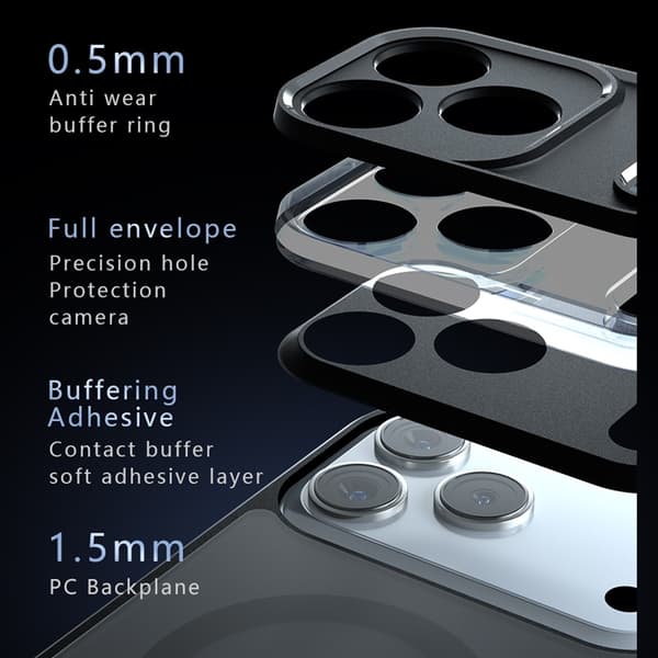 Mobilskal till iPhone 17 Pro Max MagSafe TPU+PC Matte - Svart Svart