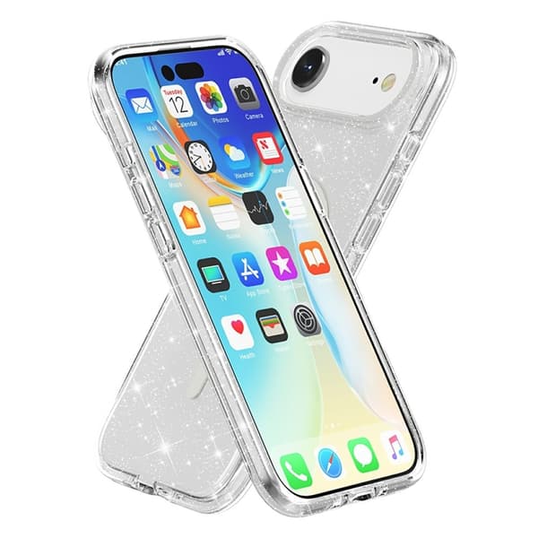 Mobilskal till iPhone Air MagSafe Puderglitter - Vit Vit