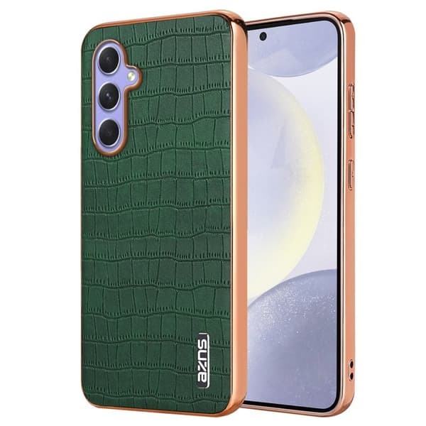 AZNS Samsung Galaxy A34 5G Plånboksfodral Konstläder - Grön
