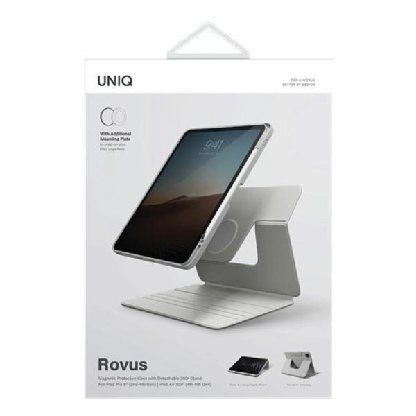 Uniq iPad Pro 11 (2022/2021) -kotelo Rovus Magnetic - harmaa