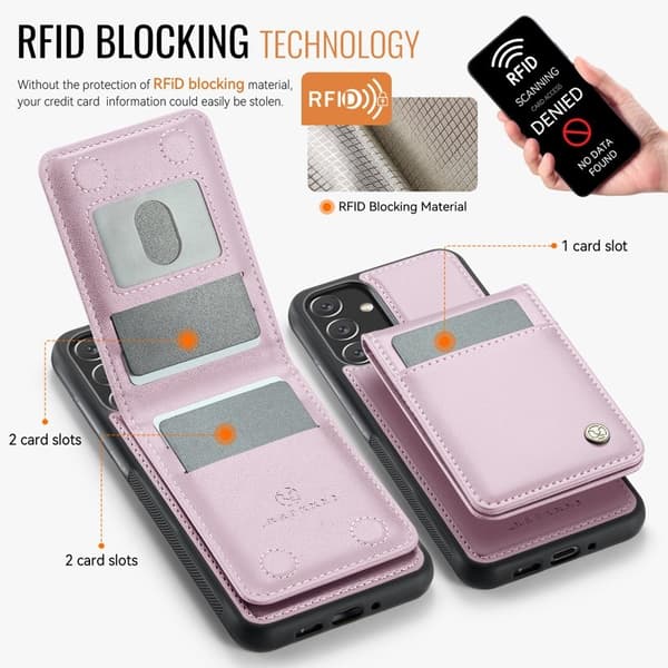 JEEHOOD J06 Mobilskal till Samsung Galaxy A34 5G - Rosa