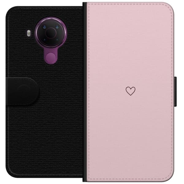Plånboksfodral till Nokia 5.4 med Litet Hjärta