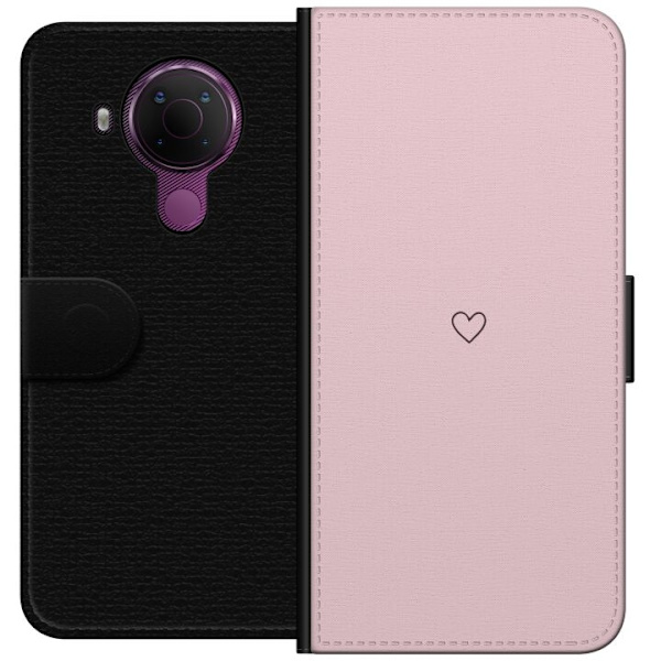 Pungcover til Nokia 5.4 med Lille Hjerte