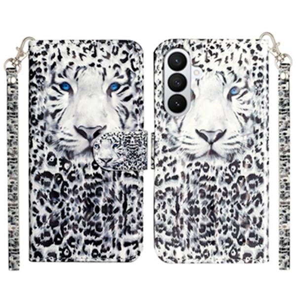 Plånboksfodral för Samsung Galaxy S26 Plus 3D-mönster Konstläder - Leopard