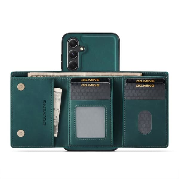 DG.MING M1 Series Mobilskal till Samsung Galaxy S24 FE Kickstand Grön
