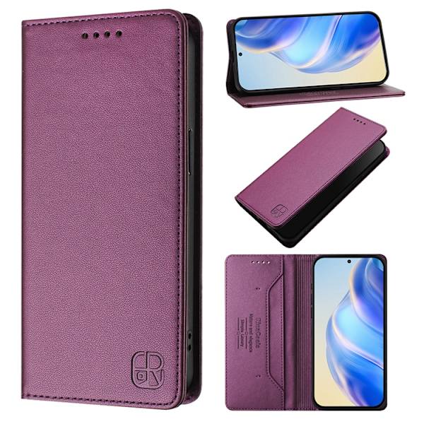 OnePlus 15 Plånboksfodral Rinacasis RFID-Skydd Konstläder Lila