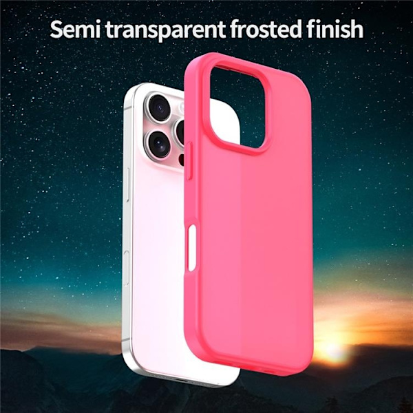 Mobilskal till iPhone 16 Pro Max Skin Touch Matte - Rosa Ros