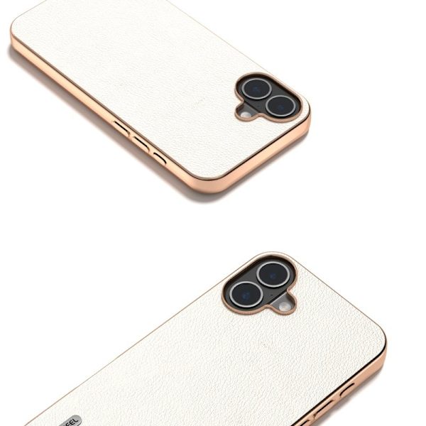 ABEEL Mobilskal till iPhone 16 Plus Electroplating Kantskydd Grå