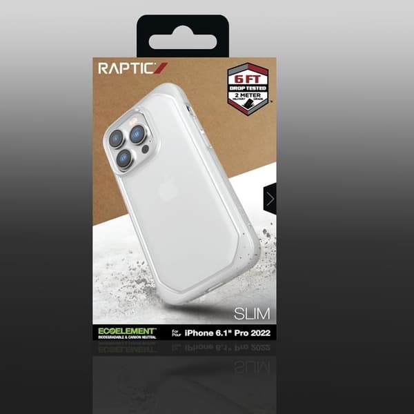 Raptic iPhone 14 Pro Max Kuori Slim - Läpinäkyvä Transparent