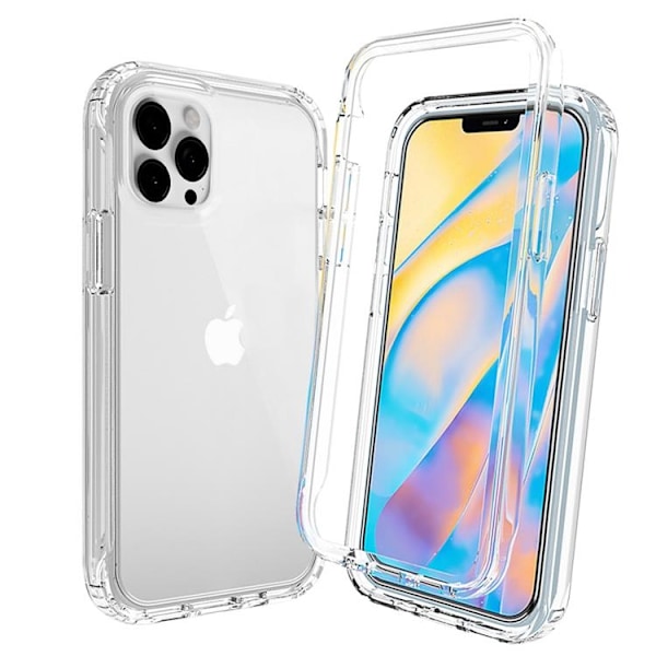 iPhone 14 Pro Skal Gradient Shockproof - Clear Transparent