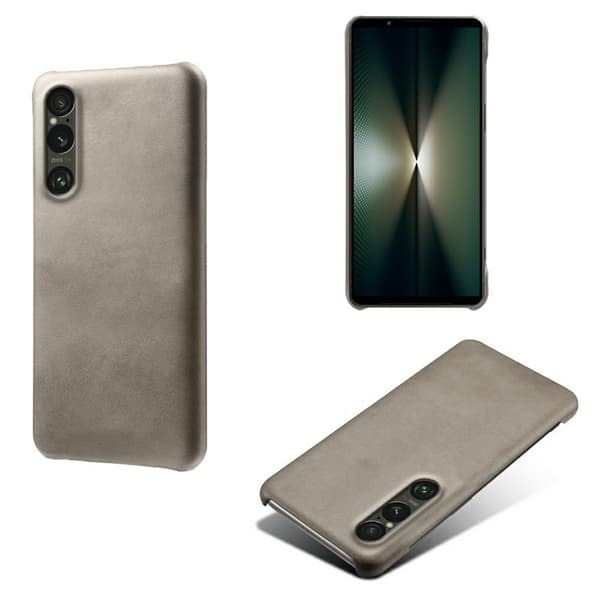 Mobilskal till Sony Xperia 1 VII Calfskin Texture PU-Läder - Grå Grå
