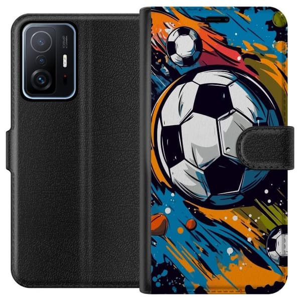 Plånboksfodral till Xiaomi 11T med Fotbollar