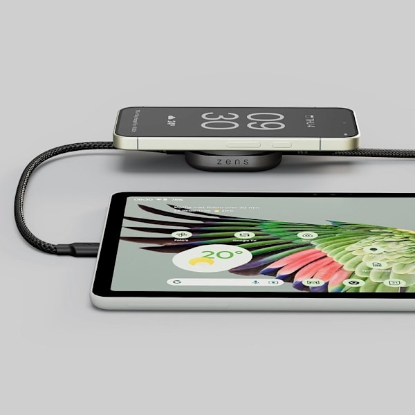 ZENS Laddkabel USB-C Pro 2 Qi2 Svart