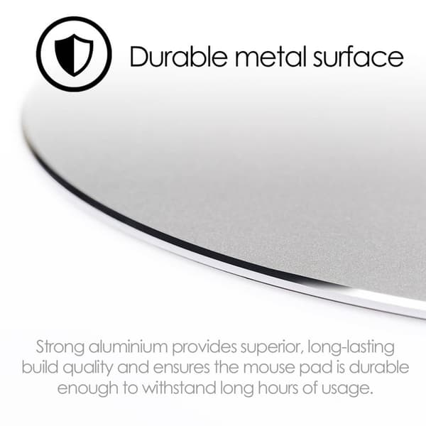 DESIRE2 Musmatta Premium Aluminium Rund Silver