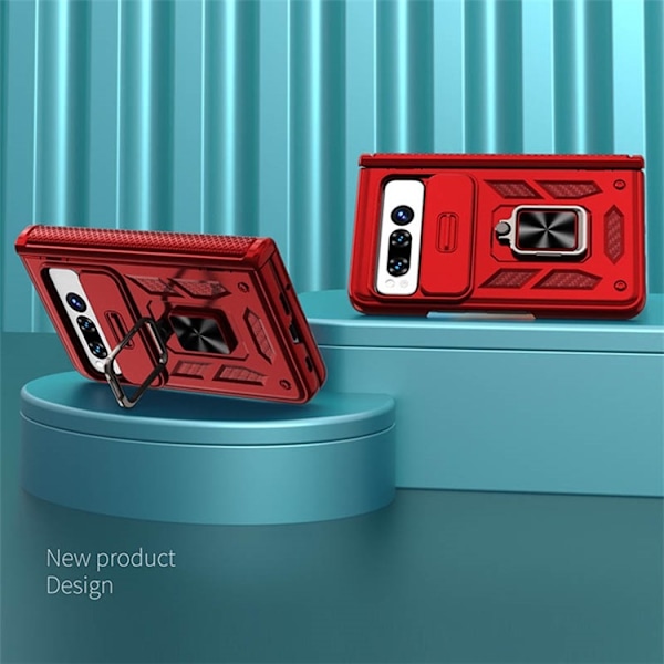 Google Pixel Fold Mobilskal Kickstand Magnetic - Svart Svart