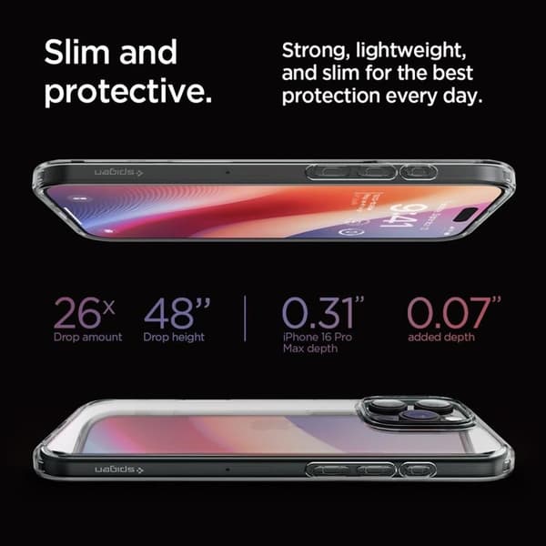 Spigen Mobilskal till iPhone 16 Pro Max Ultra Hybrid - Space Crystal Transparent