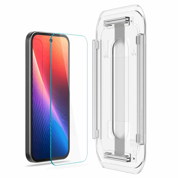 Spigen [2-Pack] Google Pixel 9a Härdat Glas Skärmskydd 'EZ Fit" Transparent