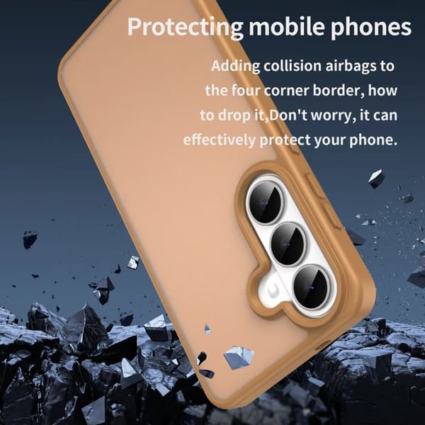 Samsung Galaxy S26 Skal Touch Matte Anti Drop TPU - Öken Guld