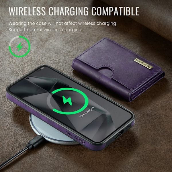 DG.Ming Plånboksfodral för Samsung Galaxy S26 RFID Blocking - Lila