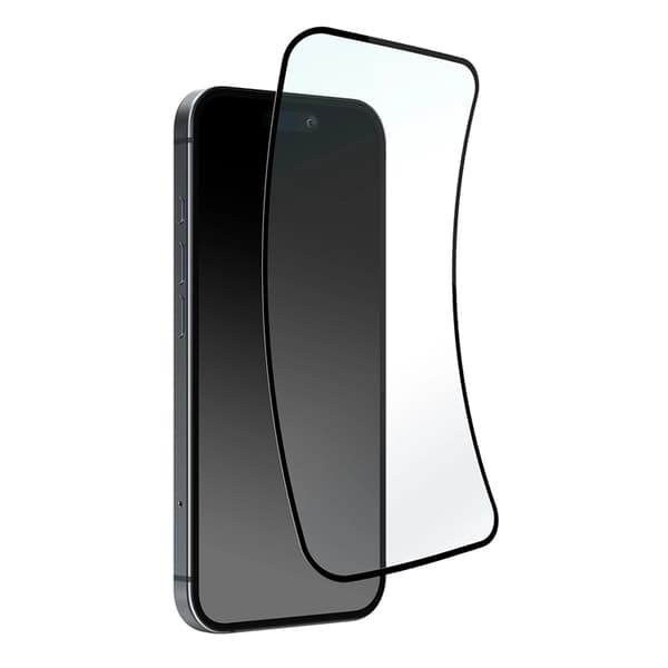 Puro iPhone 16 Plus Hybrid Glas Flexibel D3O - Svart Black