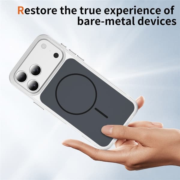 Mobilskal till iPhone 17 Pro Max MagSafe Skin Touch TPU PC Svart
