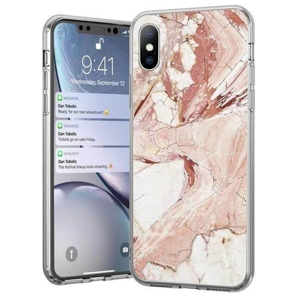 Wozinsky Marble iPhone 12 Pro Max Skal Rosa Rosa