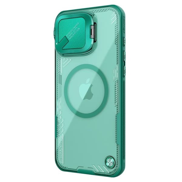 NILLKIN Iceblade CamProp Mobilskal till iPhone 16 Pro MagSafe Grön