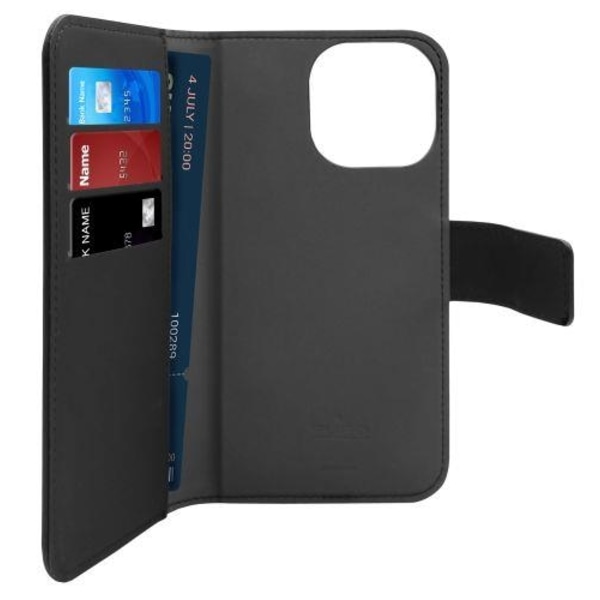 Puro iPhone 14 Pro Max Wallet Case Magsafe aftagelig - Sort