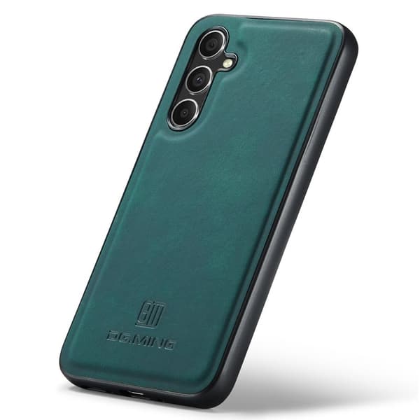DG.MING Mobilskal till Samsung Galaxy A35 5G Läder+PC+TPU Grön