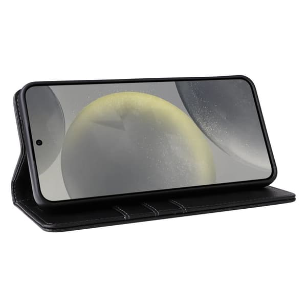 Plånboksfodral för Samsung Galaxy S26 RFID Blocking Konstläder - Svart