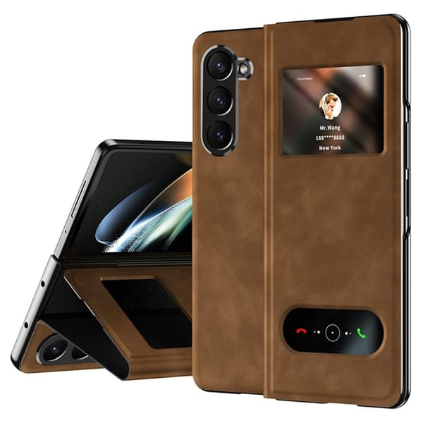 Mobilskal till Galaxy Z Fold6 View Window - Brun Brun