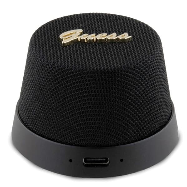 Guess Bluetooth-højttaler Magnetic Script Metal - Sort Black