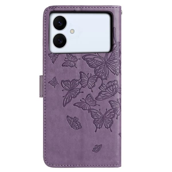 Samsung Galaxy S26 Edge Plånboksfodral Konstläder Flip Skydd - Lila