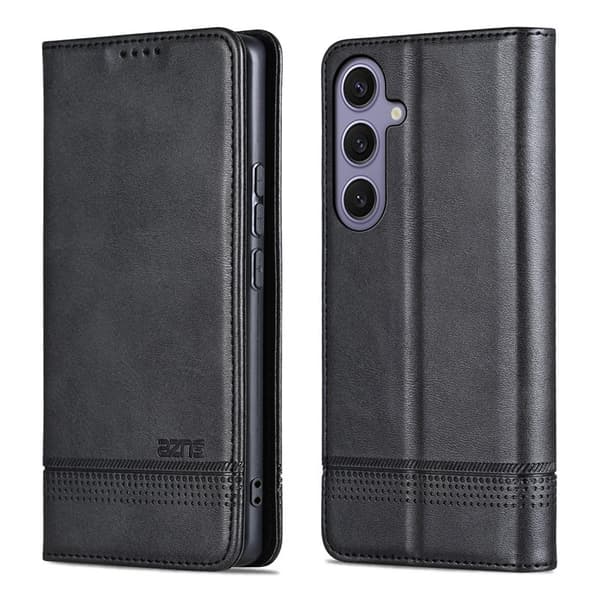 AZNS Plånboksfodral för Samsung Galaxy S26 Plus Konstläder - Svart