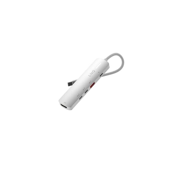 Linq 5in1 PRO 140W USB-C Multiport Hub Aluminiumgrå