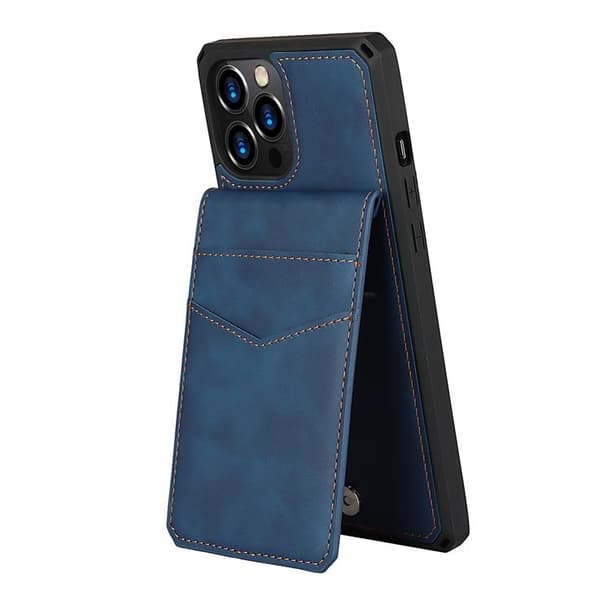Kotelo korttipaikoilla iPhone 12 Pro Max - Sininen Blue