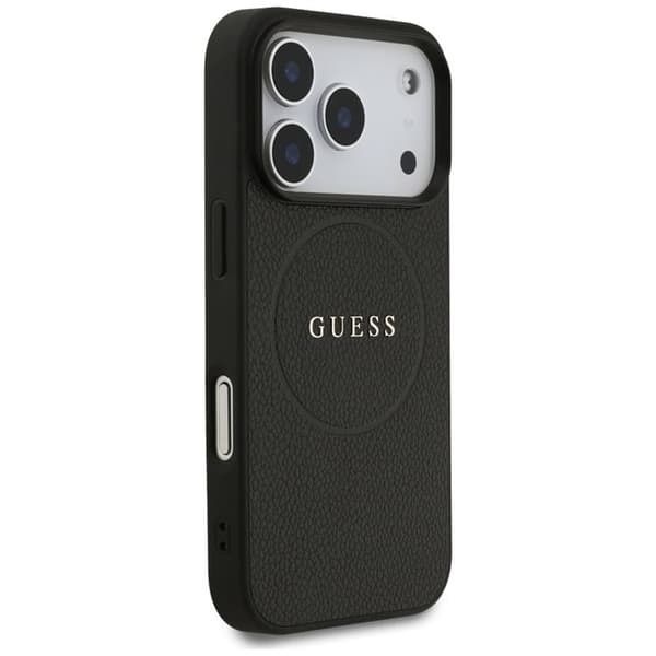Guess Mobilskal till iPhone 17 Pro MagSafe Grained Ring - Svart Svart
