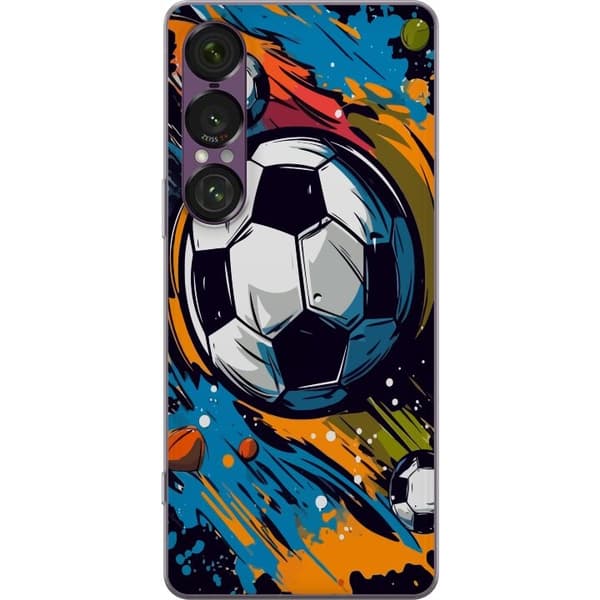 Telefontaske til Sony Xperia 1 VII med fodbolde