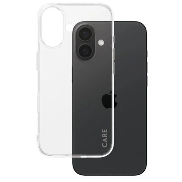 CARE By PanzerGlass Mobilskal till iPhone 16 Plus X-Ray Soft - Transparent