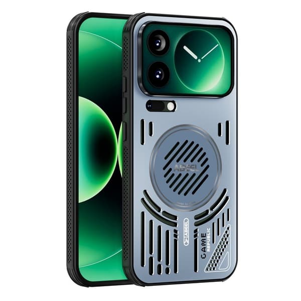 ABEEL Mobilskal till Xiaomi 17 Pro Max MagSafe TPU PC Aluminium Blå