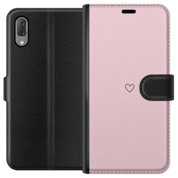Pungcover til Sony Xperia L3 med Lille Hjerte