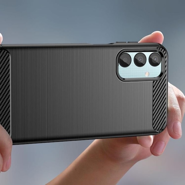Tech-Protect Galaxy M15 Mobilskal TPUCarbon - Svart