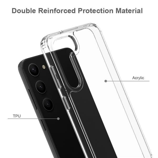 Galaxy S23 Plus Mobilskal Anti-gulning - Klar Transparent