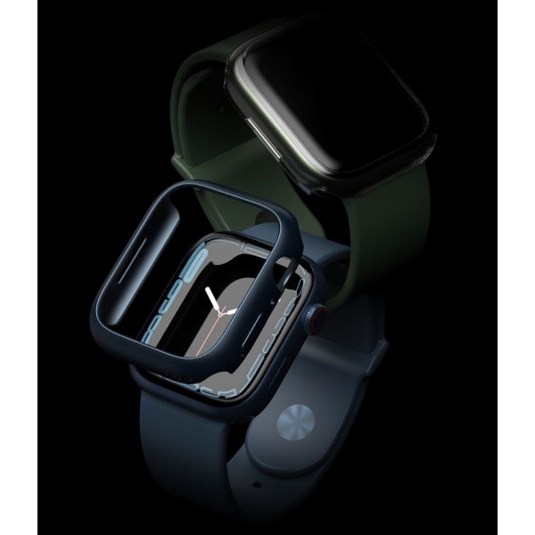 Ringke Slim 2-pack Shell Apple Watch 7/8 (41 mm) - kirkas / metalli Blue
