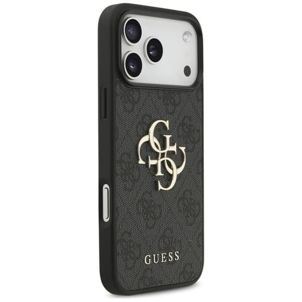 Guess Telefontaske til iPhone 17 Pro Max 4G Stort Logo - Sort Svart