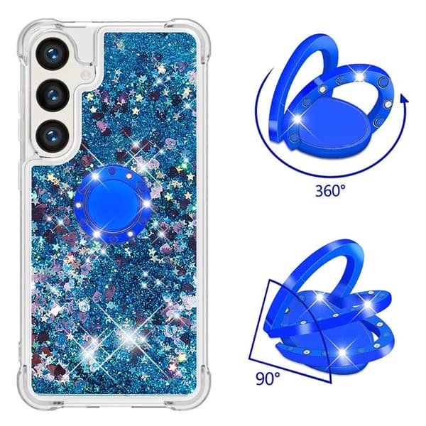 Samsung Galaxy S26 Pro Skal TPU Stöd Skydd - Blå / Hjärtan